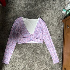 Purple & Pink Floral Top